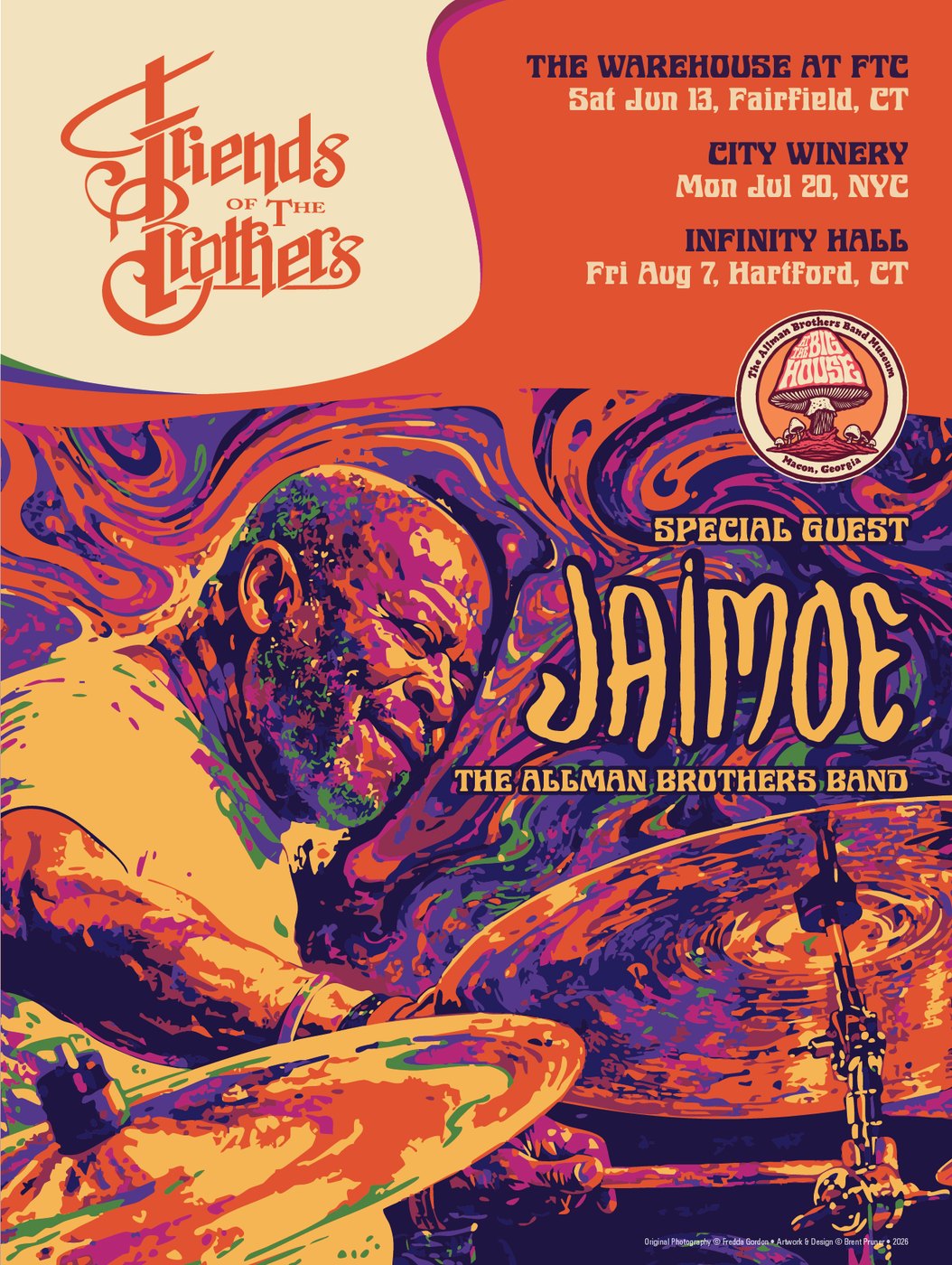 Friends of the Brothers — Jaimoe gig poster