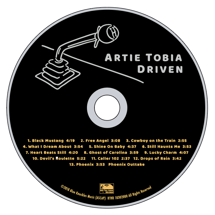 Artie Tobia — Driven CD, disc art